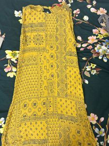 Yellow Printed Dress