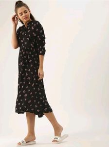 Black Floral Kurta | Price Drop