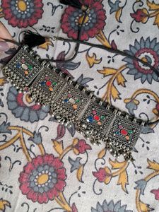 Silver Oxidised Chokar