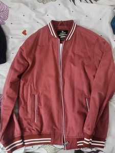Maroon Bomber Jacket