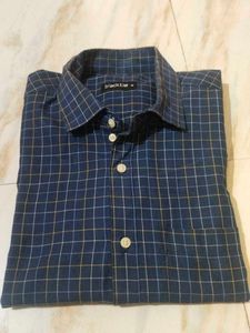Navy Blue Multi Color Shirt