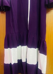 Regal Elegance: The Purple Abaya💜