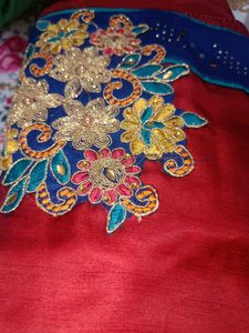 Beautiful Saree With Embroidery Design