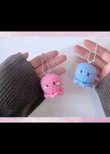 Crochet Octopus Keychain