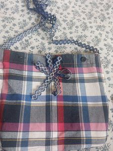 Handmade Plaid Tote Bags