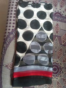 Black And White Stripped Saree