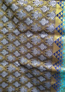 Elegant Jute Blue saree