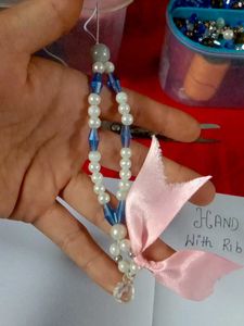 Handmade Phone Charm With Ribbon 🎀