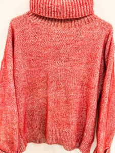 Turtleneck Red Sweater
