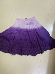 Purple Tie-Dye Skirt