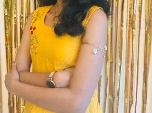 Yellow Embroidered Dress