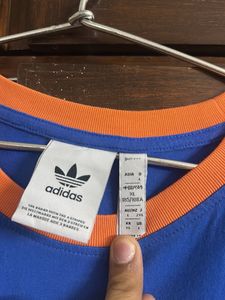 Adidas Blue &amp; Orange Tee