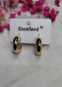 Gold Chunky Hoop Earrings