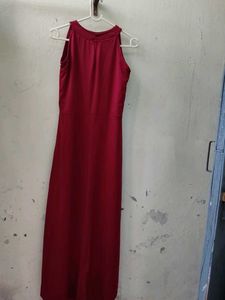 Elegant Maroon Maxi Dress