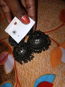 Black Metal Jhumka