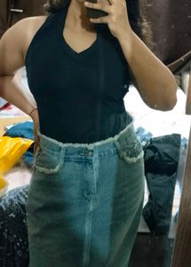 Black Halter Top