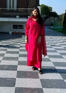 🌸 चिकनकारी लखनवी कुर्ती सेट 🌸