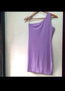 Lilac One Shoulder Dress New With Tag