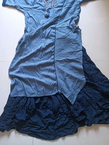 Kurti with skirt