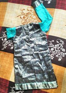 Traditional Kurti Made By Silk Saree