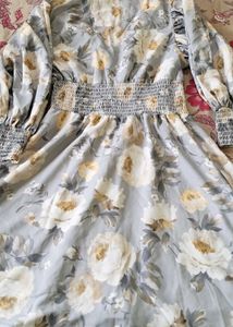 Blue Floral Blouse