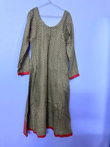 Grey Anarkali Kurta -S