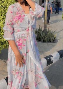 Floral Print Kurta Set