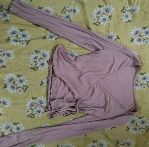 Cute Wrap Top - Long Sleeve