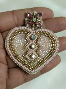 Tish Pink Heart Earrings