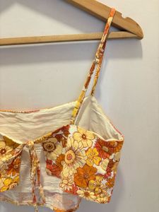 Back Tie Beautiful Floral Top