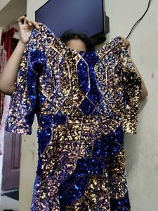 Sequin Embellished Ethnic Gown