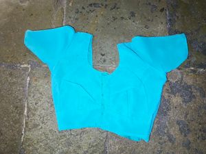 Teal Embroidered Saree