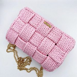 Handmade Beautiful Crochet Pink Bag