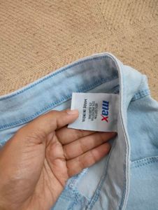Light Wash Denim Shorts