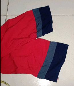 Red Embroidered Kurta