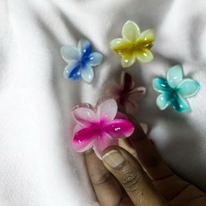 Flower Hair Claw Clips