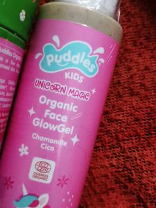 Puddles Kids Unicorn Face Glow Gel
