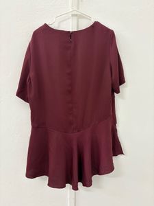 Layered Maroon Top