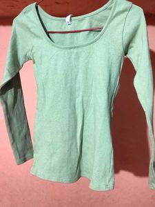 Mint Green Long Sleeve Top