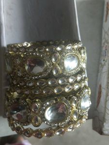 Kundan Bangles (Set of 6)