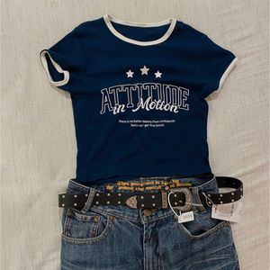 Cute Navy Blue Baby Tee