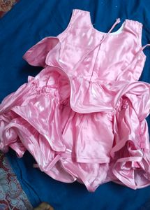 Pink Frock For Upto 2 Yrs Baby