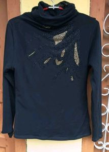 Dark Black Turtle Neck