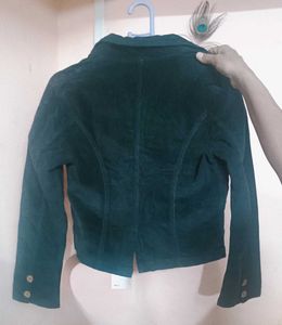 Stylish Black Corduroy Jacket