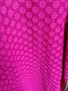 Fuschia Pink Suit With Dupatta And Chudidaar