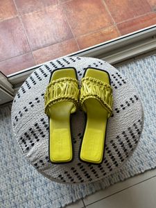 Charles &amp; Keith Patent Fringe Sandals