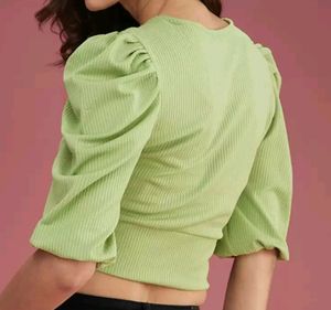 💚Green Crop Regular Top