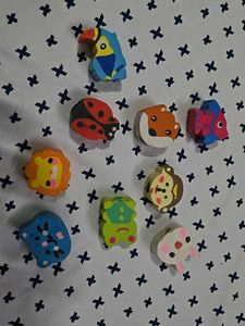 🆕✅ NEW ERASERS (Set Of 9)