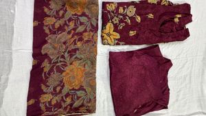 Wine colour salwar suit