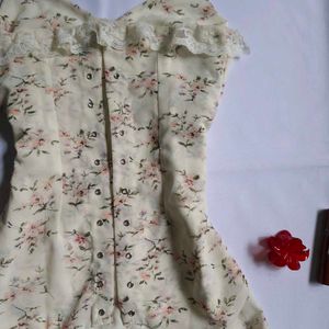 Y2k Floral Pinteresty Lace Mini Korean Fairy Dress